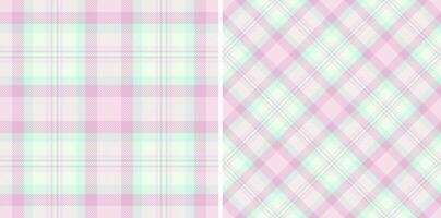 Background seamless texture of textile plaid check with a fabric pattern tartan. vector