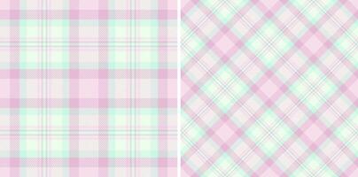 Background seamless texture of textile plaid check with a fabric pattern tartan. vector