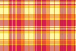 Present fabric pattern , group tartan check textile. Gingham background seamless texture plaid in red and yellow colors. vector
