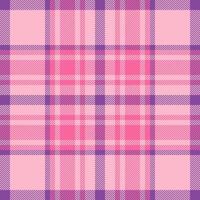 Plaid check pattern. Seamless fabric texture. Tartan textile print. vector