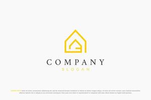 letter a house minimal logo vector