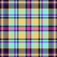 Plaid check pattern. Seamless fabric texture. Tartan textile print. vector
