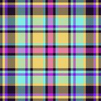 Plaid check pattern. Seamless fabric texture. Tartan textile print. vector