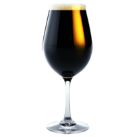 Silhouette of Tulip Beer Glass isolated on transparent background png