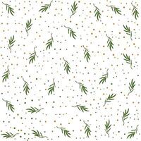 Green leaf background with dots on white vector