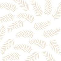 The palm leaf background is brown on white vector