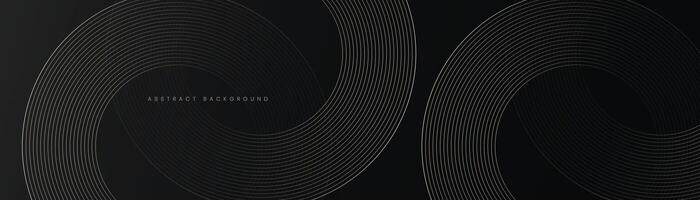 Abstract pattern background, golden lines with black background. Luxury modern premium background vector