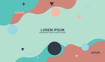 Geometric memphis background. Minimal abstract background. vector