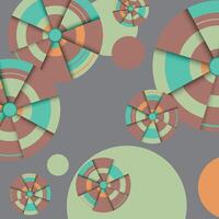 Colorful geometric circles shape background. vector