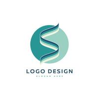 empresa logo con el inicial letra s sencillo diseño vector