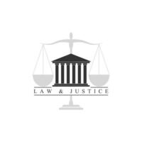 Icons Justice Law Logo Design vector