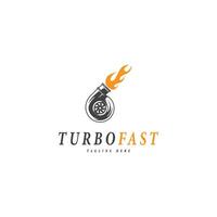 turbo fast logo on a white background vector