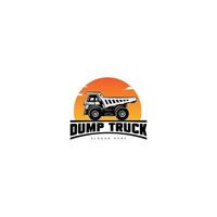 logo icon dump truck vector