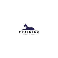 logo icon training dog vector
