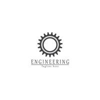 engranaje símbolo diseño logo Ingenieria vector