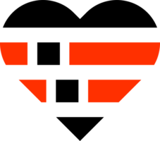 abstrakt rot und schwarz Herz Symbol png