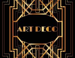 Geometric Gatsby Art Deco Style Frame Design vector