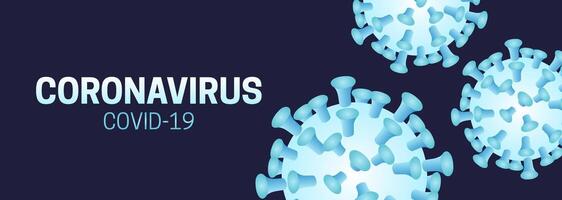 Coronavirus Covid-19 Background Illustration with Corona Virus vector