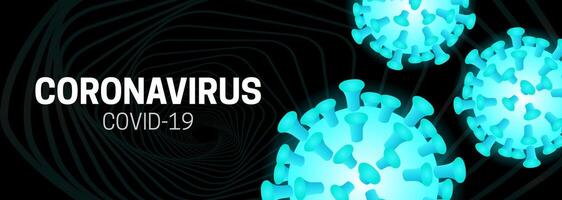 Coronavirus Covid-19 Background Illustration with Corona Virus vector