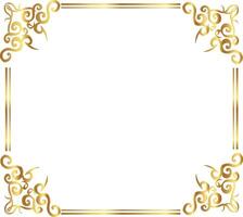 Rectangle frame thai islamic vector