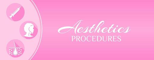 Aesthetics Procedures Illustration Background vector