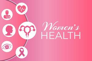 Women's Health Awareness Medical Background Illustration vector