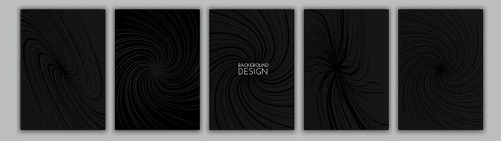 Modern Black Background Design with Abstract Texture vector
