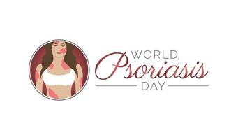 World Psoriasis Day Isolated Icon on White Background vector