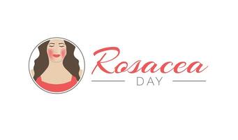 Rosacea Day Isolated Icon on White Background vector