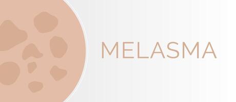 melasma piel condición ilustración antecedentes vector