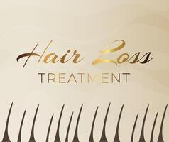 Hair Loss Treatment Simple Illustration vector