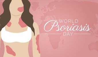 World Psoriasis Day Background Illustration vector