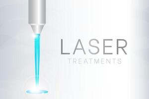 Laser Treatments Illustration Background vector