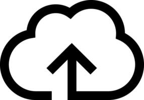 Upload cloud icon. Download data file symbol illustration design vector