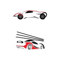 conjunto de dos carros vector