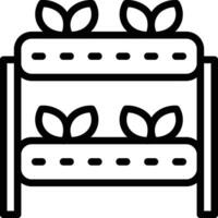 Hydroponic Icon. Vertical garden hydroponic system icon vector