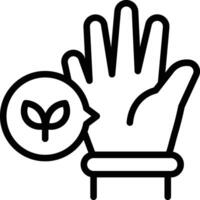 Garden Glove Icon. Glove Icon vector