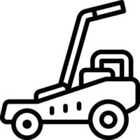 Lawn Mover Icon. Push Lawn mower icon vector
