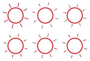 Sun icon symbol sun phase illustration. vector