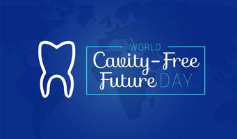 World Cavity-Free Future Day Modern Illustration vector