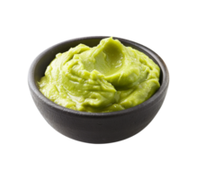 Asian sauce bowl of wasabi isolated png