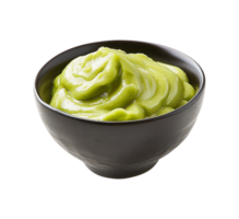 Asian sauce bowl of wasabi isolated png