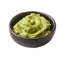 Asian sauce bowl of wasabi isolated png