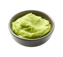 Asian sauce bowl of wasabi isolated png