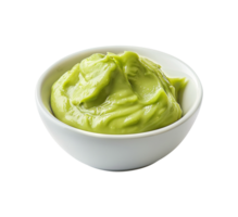 Asian sauce bowl of wasabi isolated png