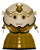 3D personage cartoon female queen gold png