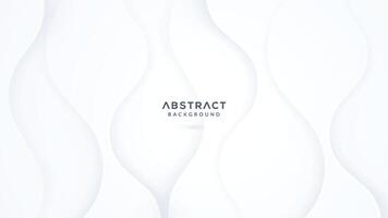 White abstract geometric background vector