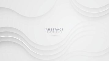 White abstract geometric background vector