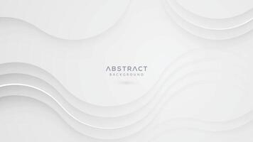 White abstract geometric background vector