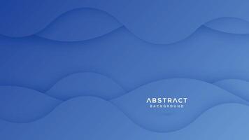 Abstract blue gradient color curve background vector